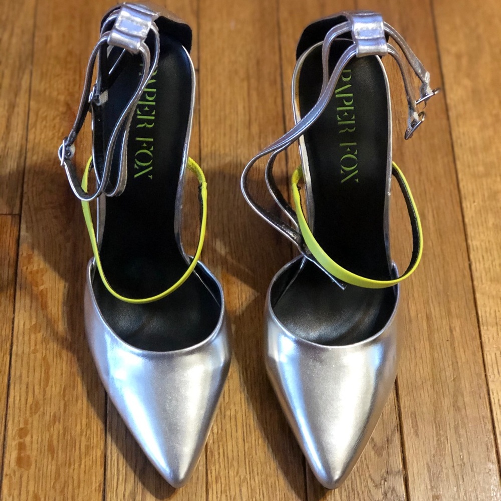 Paper Fox Silver Shoes